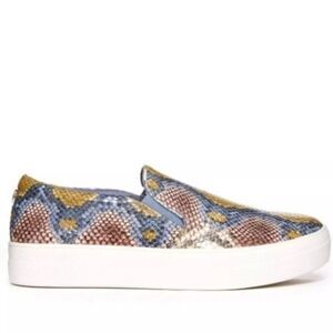 Steve Madden Gills Snakeskin Slip-On Multi-Color Sneakers Size 6